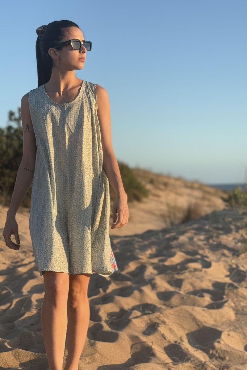 Vestido gota - Celeste 