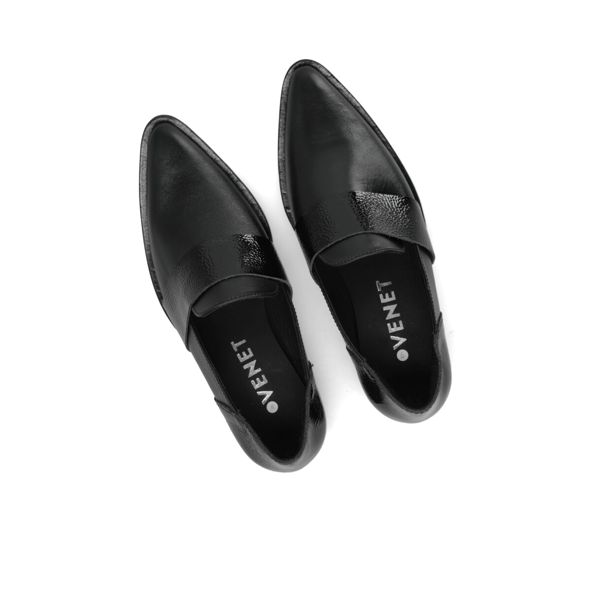 Venet ZAPATO VENET - CUERO DOTTI - NEGRO — Venet