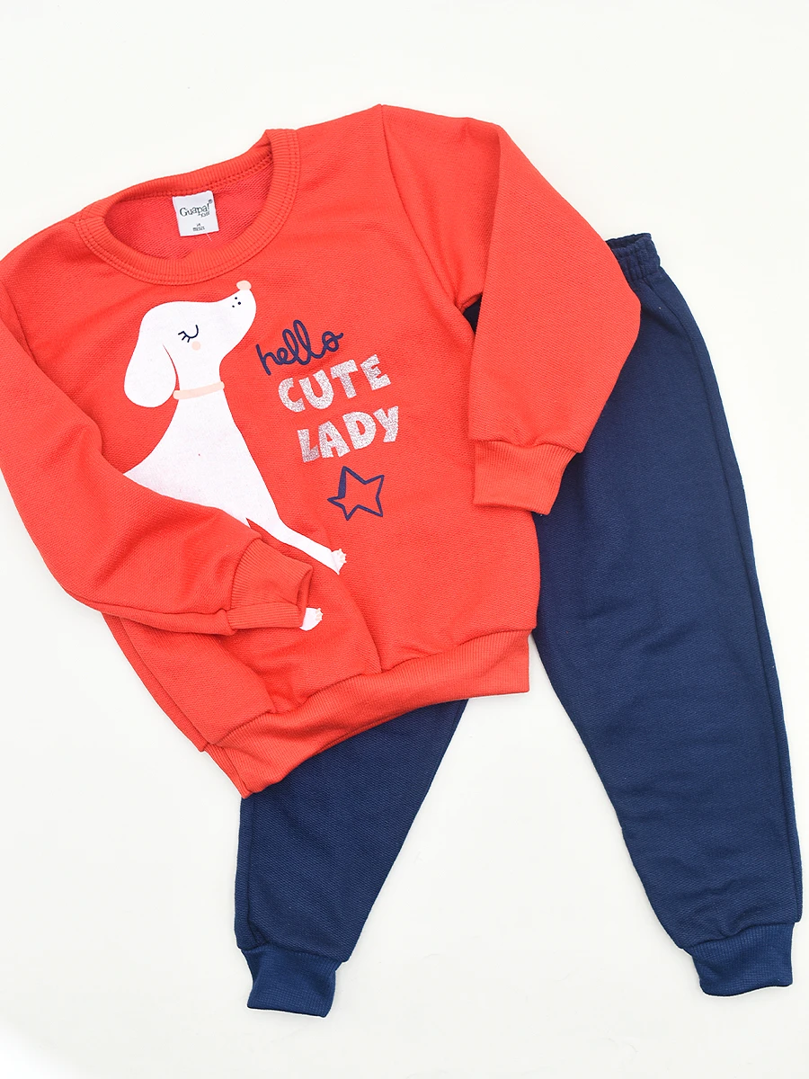 CONJUNTO DEPORTIVO HELLO CUTE - ROJO 