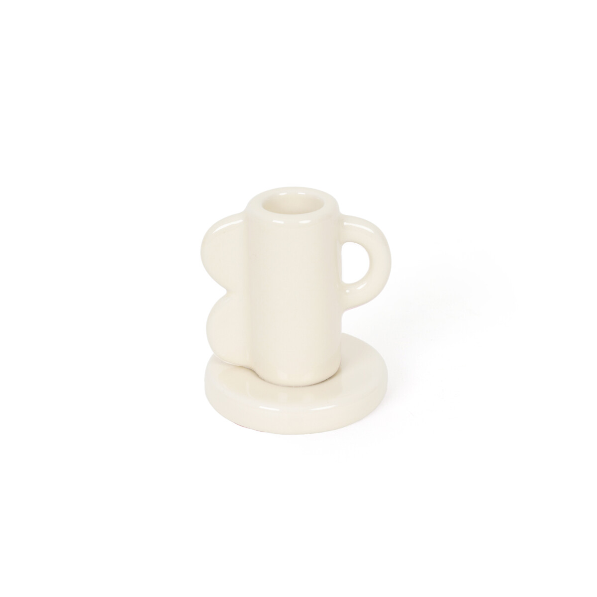Candelabro porta velas Ondas Vintage - Beige 