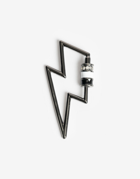 Llavero Metal Llavero Y Bag Charm Metálico Rayo - Combinacion Multicolor