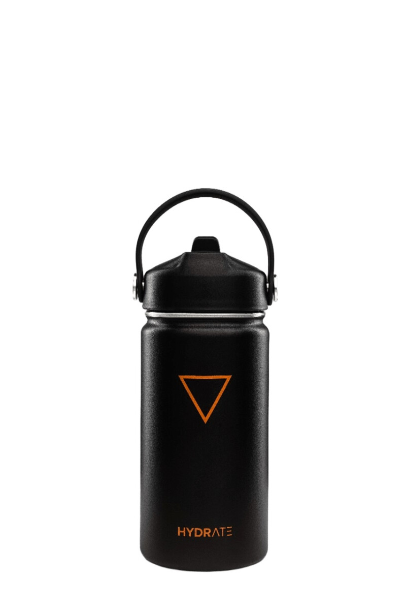 TERMO HYDRATE BABY 350ML NEGRO Y NARANJA