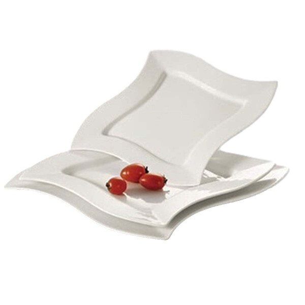 Plato Zig Zag blanco 22cms D 34cms K-267 Plato Zig Zag blanco 22cms D 34cms K-267