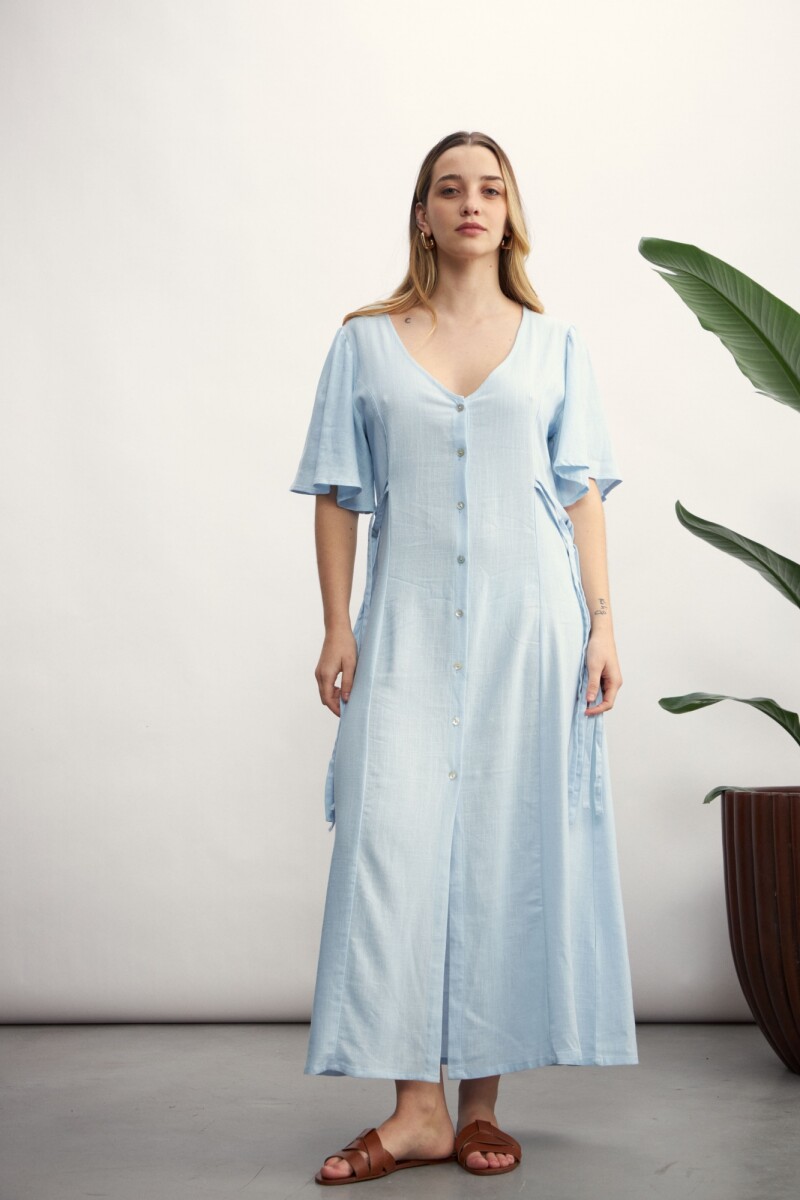 Vestido Valeria - Celeste 