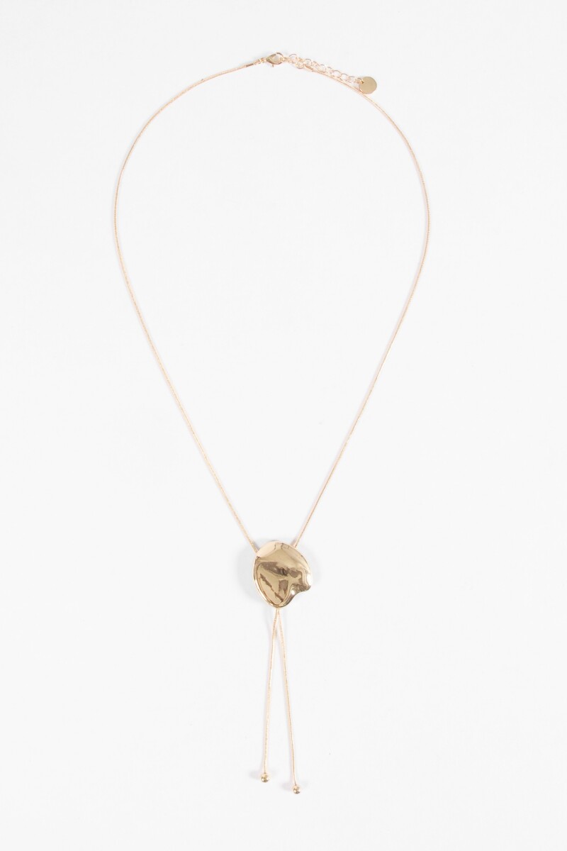 Collar regulable metallic dorado