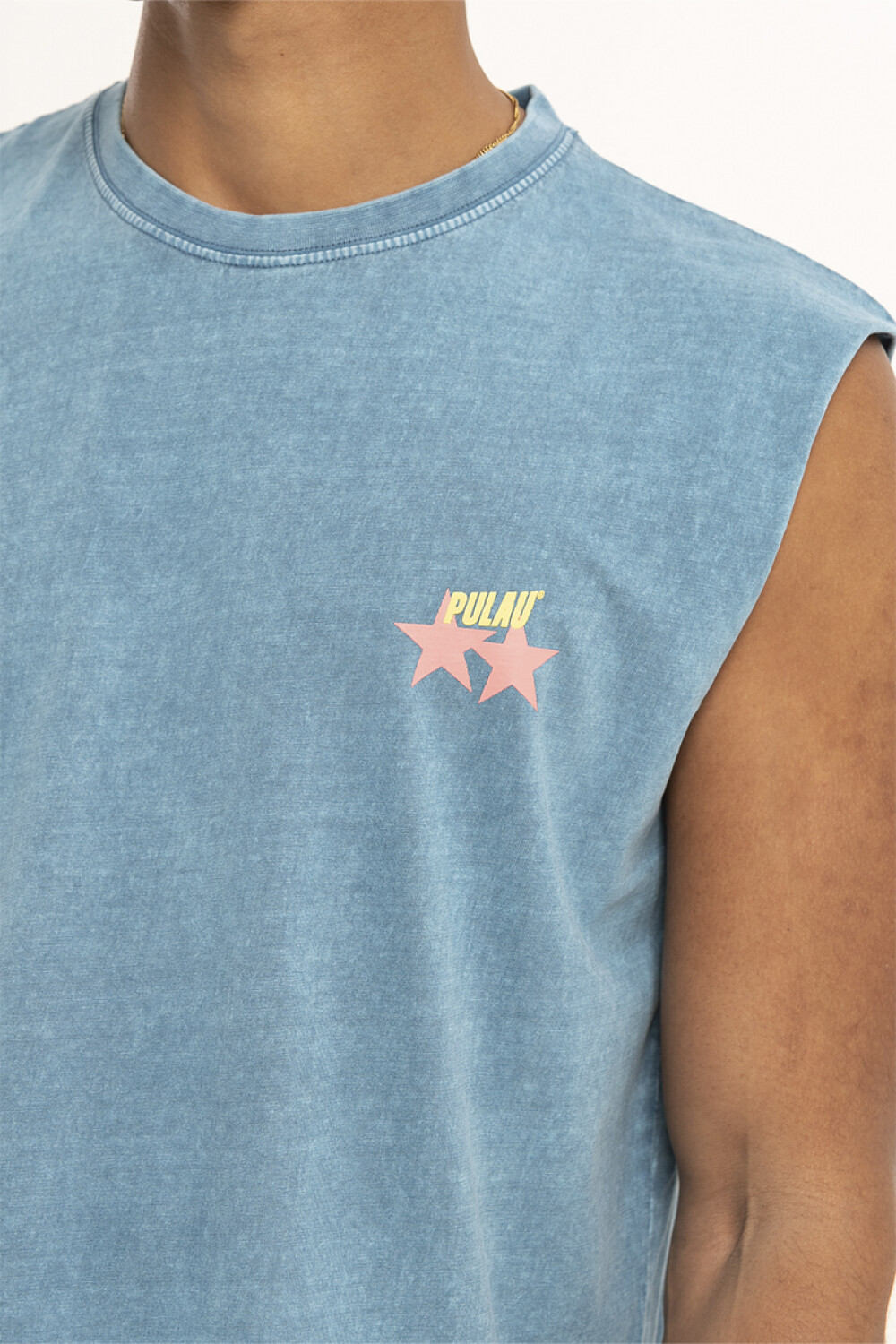 Musculosa Pulau Starship Azul