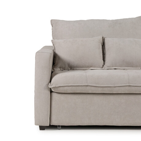 Sofá Cama Carmín - Tela Microfibra 12091 (Gris)