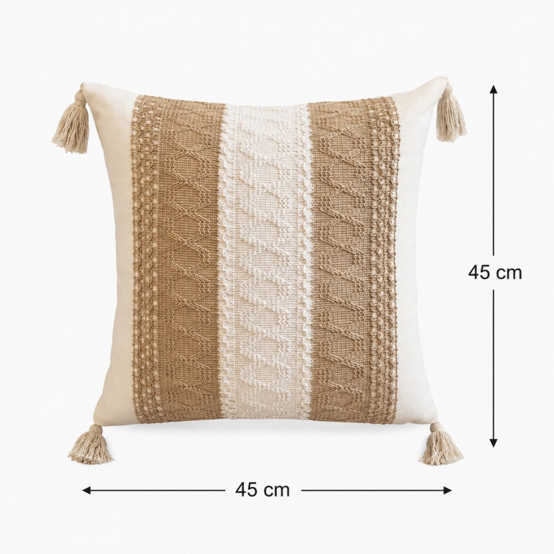 Aalmohadón Terra 50x30cm -Blanco/Natural Aalmohadón Terra 50x30cm -Blanco/Natural