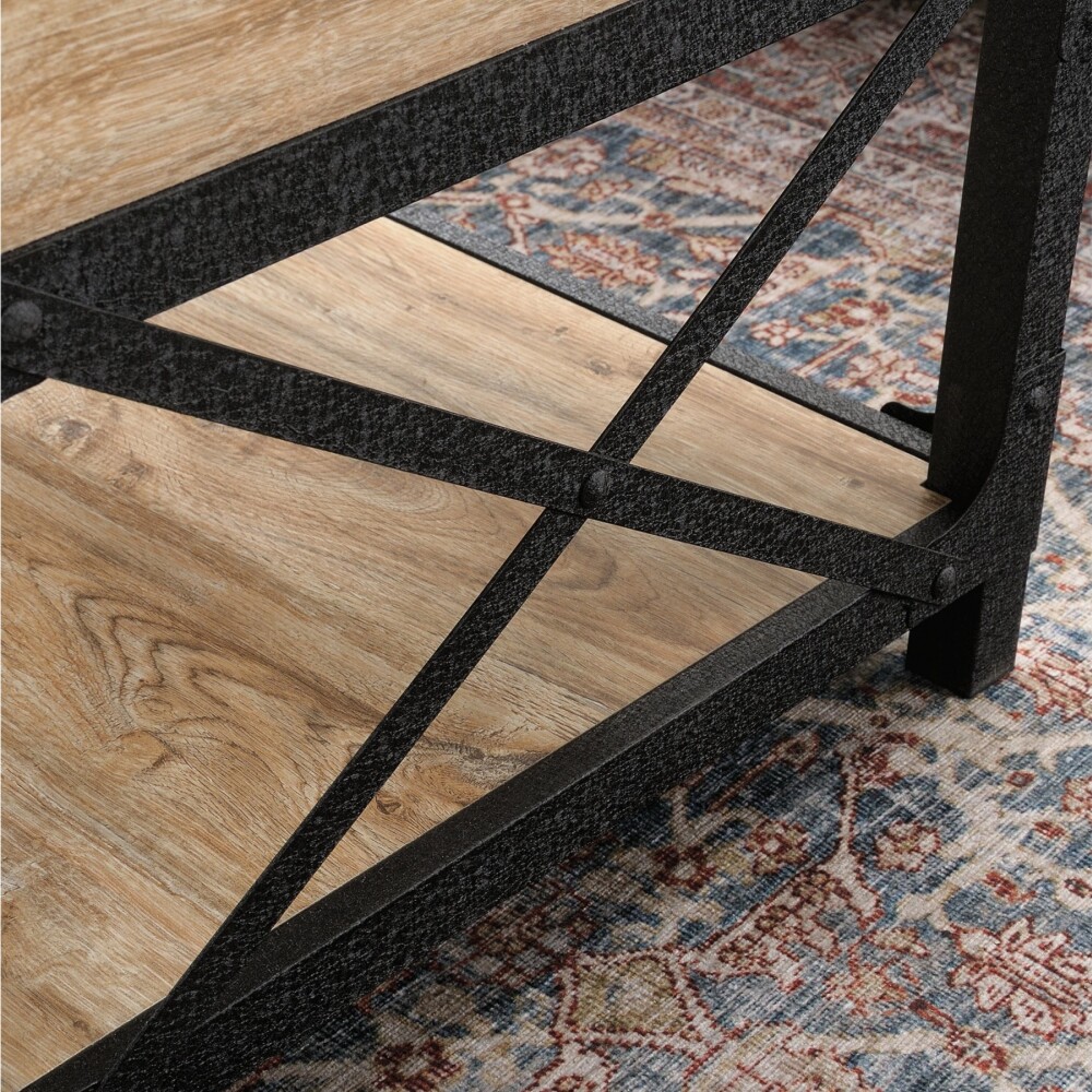 Mesa Ratona Articulada - Sauder - Linea Steel River Marrón