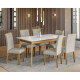 Mesa TOPACIO 1,60x0,90 color IMBUIA con Tapa color BLANCO Mesa TOPACIO 1,60x0,90 color IMBUIA con Tapa color BLANCO