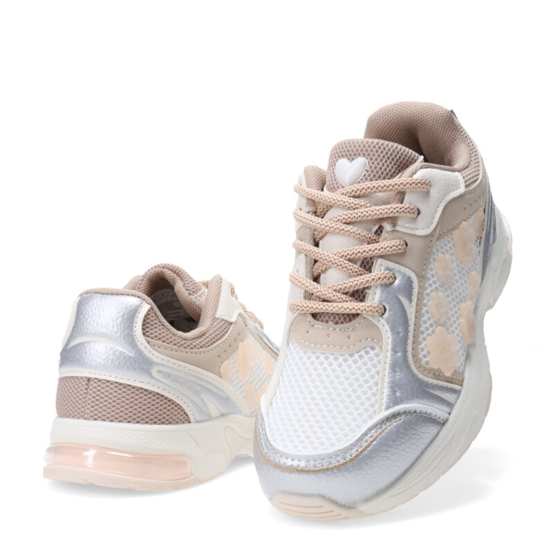 Championes de Niña MINI Miss Carol CLOGT con flores Rosado