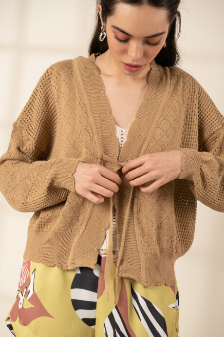 CARDIGAN ALICANTE CAMEL