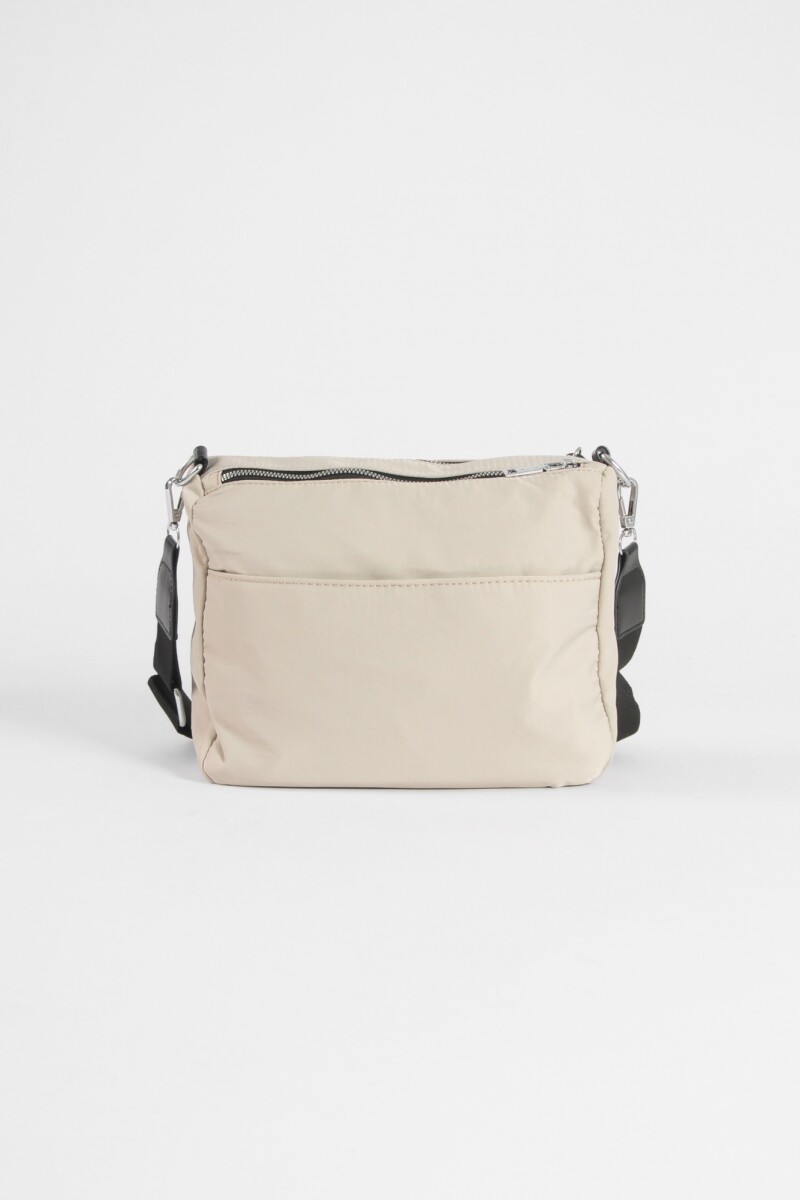 Bandolera cierres beige