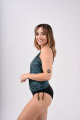 Tankini Clásico Líneas Verdes