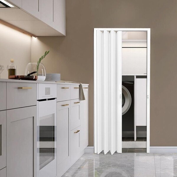 PUERTA PLEGABLE PVC 80 X 2.10 - BLANCA PUERTA PLEGABLE PVC 80 X 2.10 - BLANCA