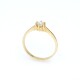 Anillo solitario en oro 18k engarce 6 puntas Anillo solitario en oro 18k engarce 6 puntas