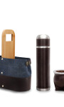 KIT MATERO CENTAURUS CANVAS AZUL CON CHOCOLATE