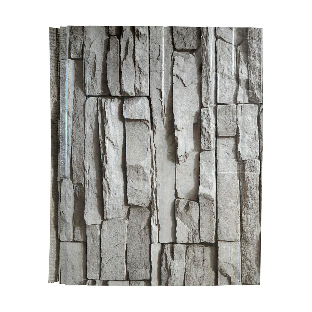 REVESTIMIENTO METAL SIDING MODELO LADRILLO GRIS PIEDRA IRREGULAR Revestimiento Metal Siding Modelo Ladrillo Gris Piedra Irregular