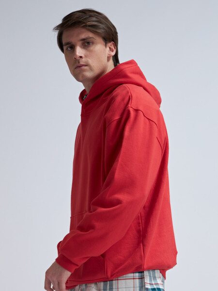 Canguro deportivo oversize Rojo
