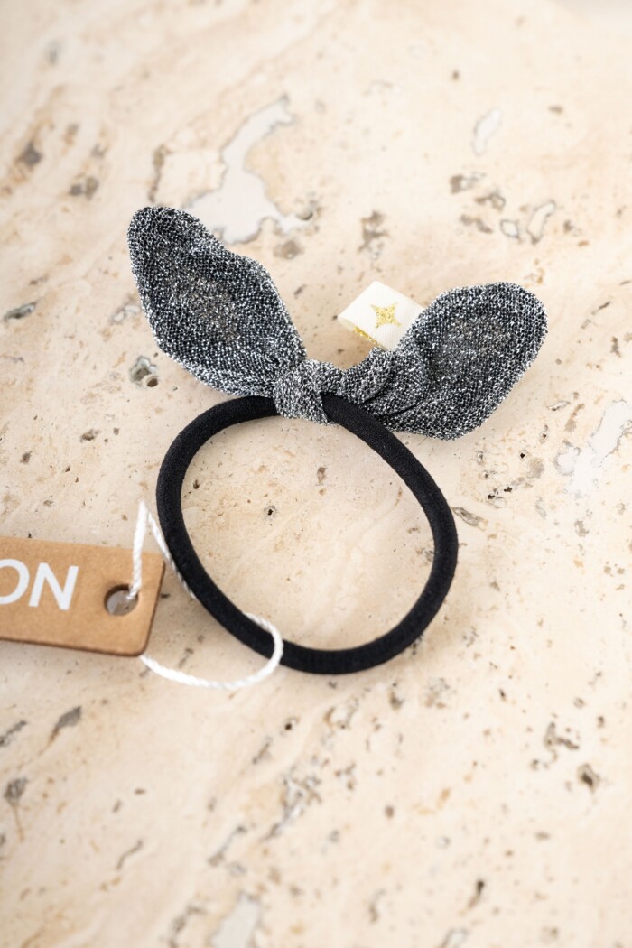 Gomita Moña Lurex Plata