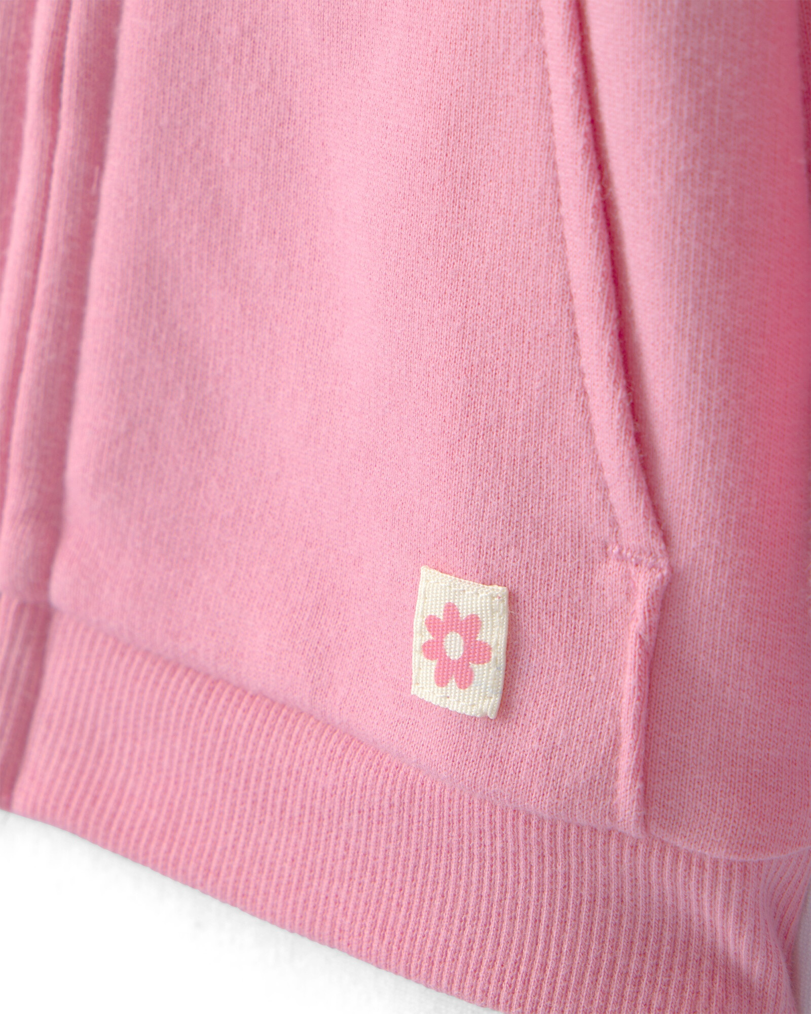 Campera de algodón, rosada, con capucha Campera de algodón, rosada, con capucha