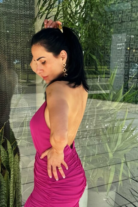 Vestido largo Carolina Fucsia