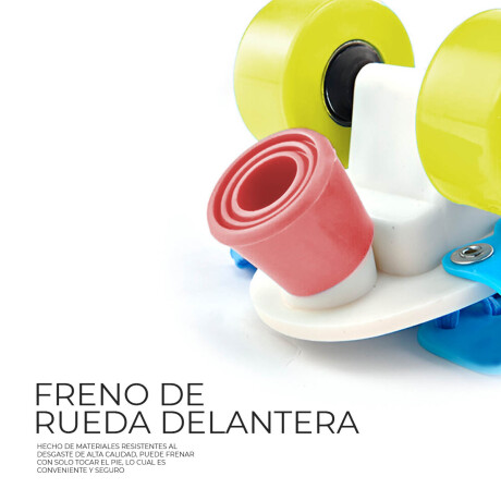 Patines Extensibles Ajustables 4 Ruedas Talle 22/36 Celeste