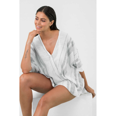 Poncho toscana Blanco