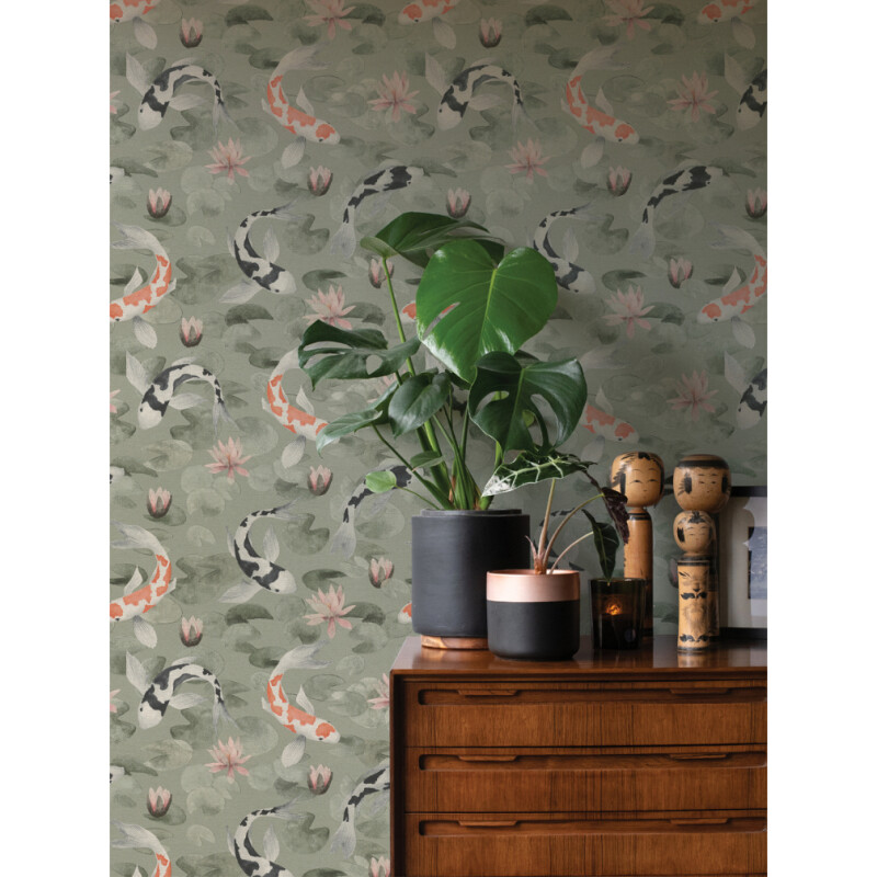 COLECCION WINDSONG - NOBU GREEN KOI FISH - N/A