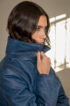 Puffer lia Azul gastado