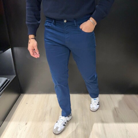 Pantalón 5 bolsillos AZUL FRANCIA