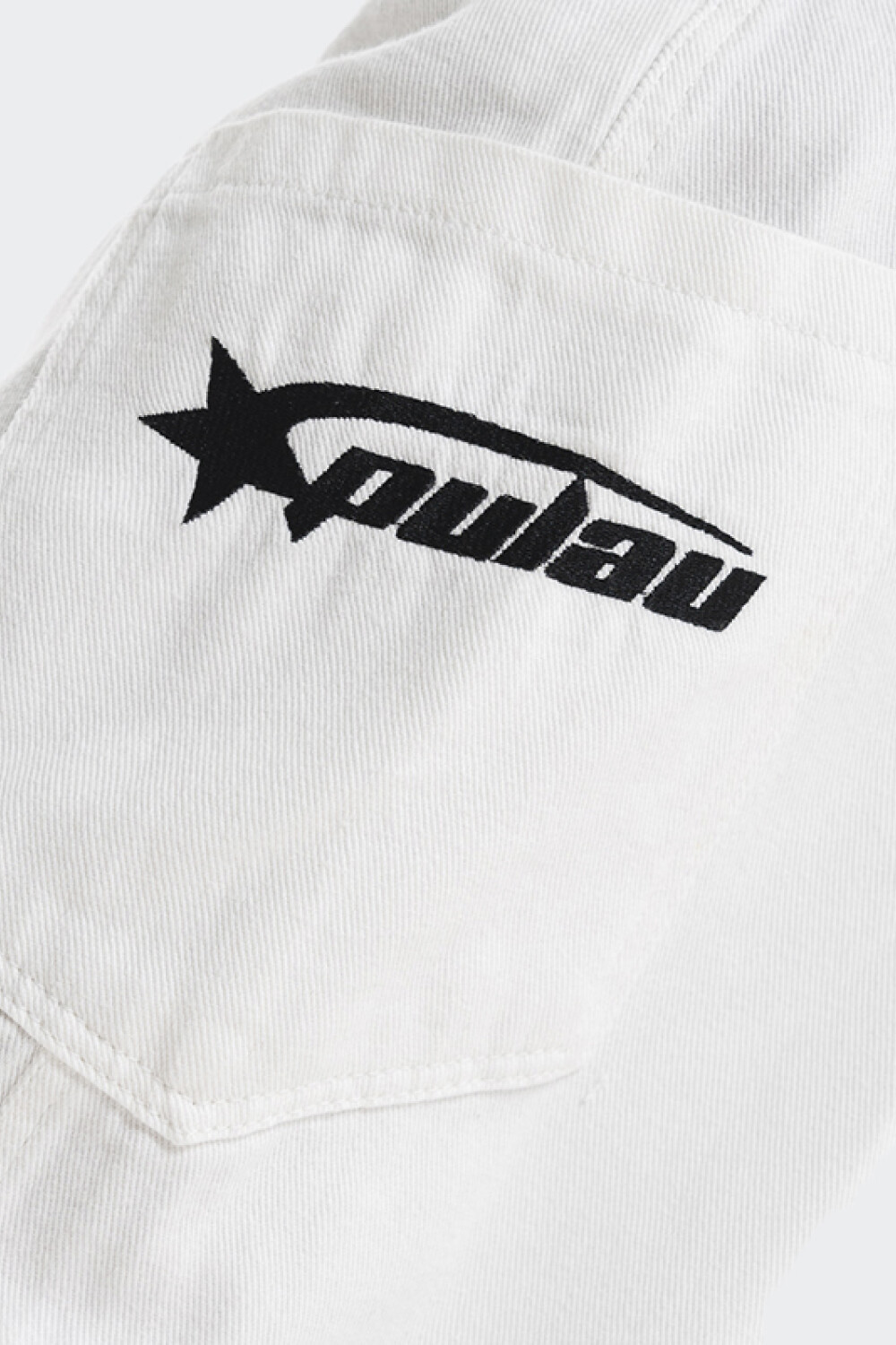 Pantalón Pulau Denim Baggy Blanco