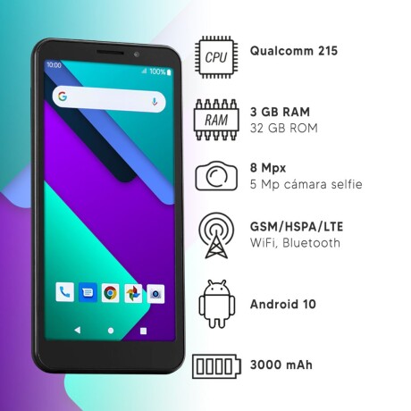 Celular Smartphone Orbic Maui+ 5 32Gb 3Gb NEGRO