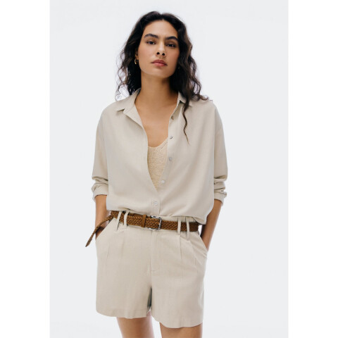 CAMISA ML FEM CAQUI CLARO