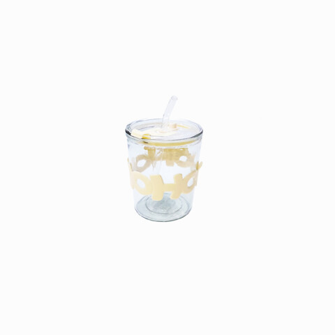 Vaso de vidrio HOHO con sorbito 350ml Vaso De Vidrio Hoho Con Sorbito 350ml