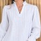 Blusa Copenhague Broderie calado blanco
