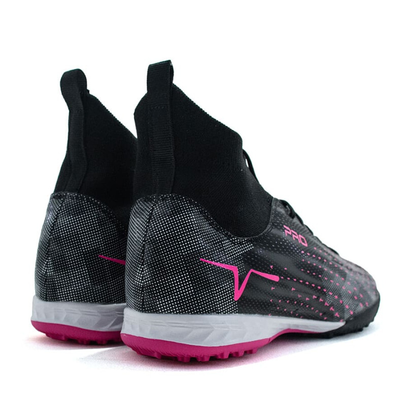 Championes Muvem Futbol 5 Pro de Niños - BEL-TB2301TF Negro-fucsia