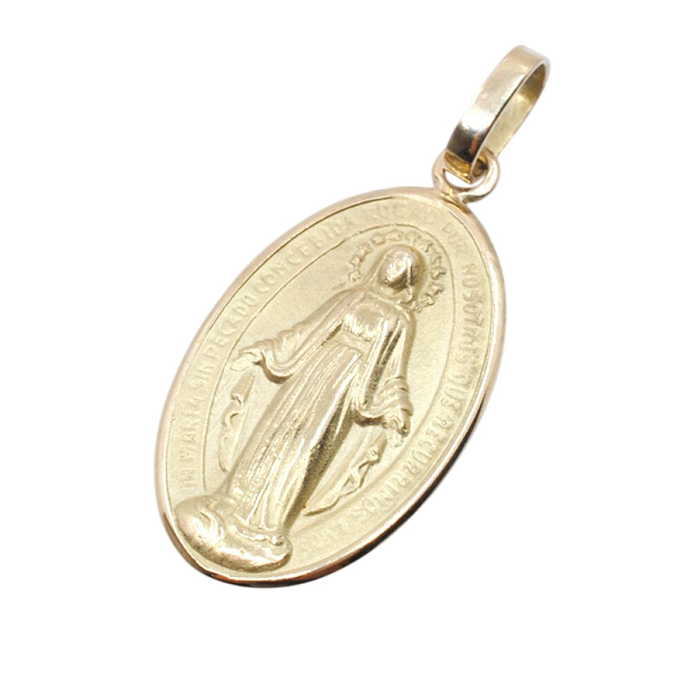 Medalla en oro 18k imagen Virgen Milagrosa medidas 2,7 x 1.6 cm Medalla en oro 18k imagen Virgen Milagrosa medidas 2,7 x 1.6 cm