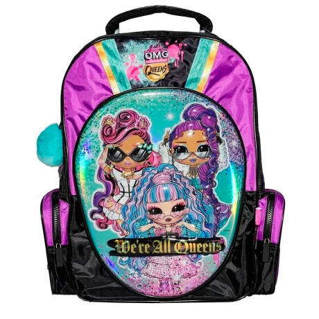 Mochila Escolar LOL Surprise Queens 17" Diseño 3D Mochila Escolar LOL Surprise Queens 17" Diseño 3D