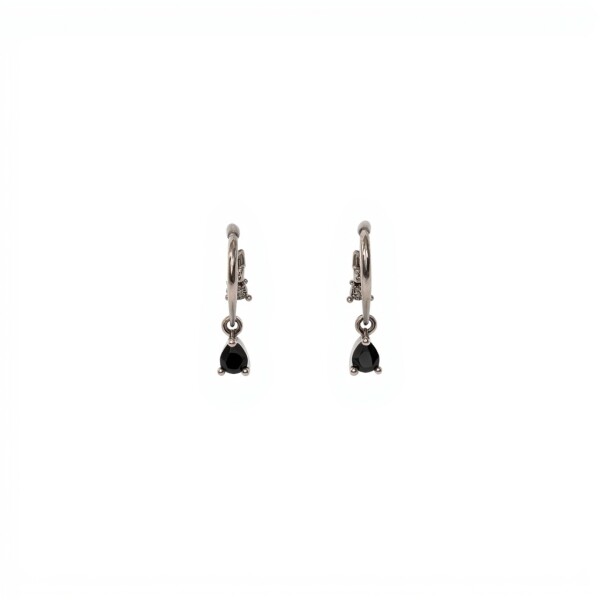 Caravanas Colgante triángulo-Plata 925-Piedra Zafiro-CA3287 conpiedra