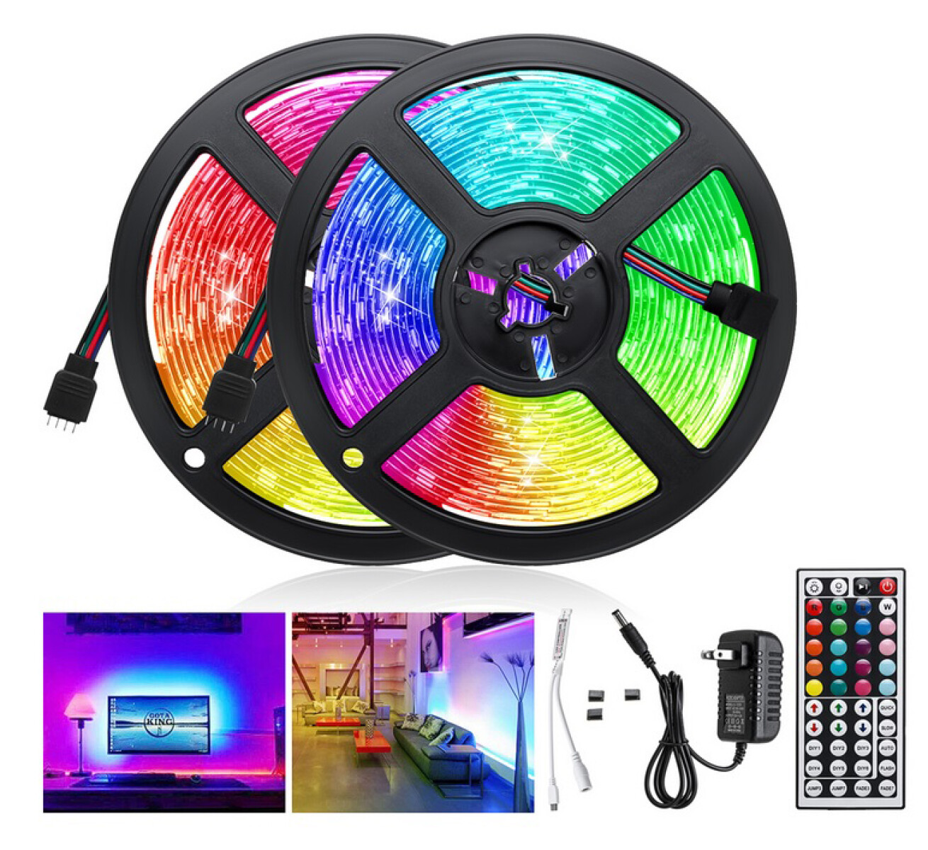 Manguera de luces RGB con control remoto 5m 