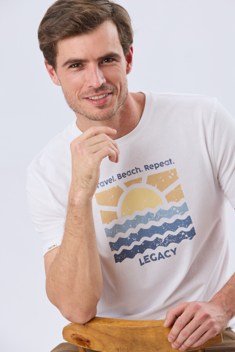 REMERA ESTAMPADA DE ALGODÓN - Blanco 