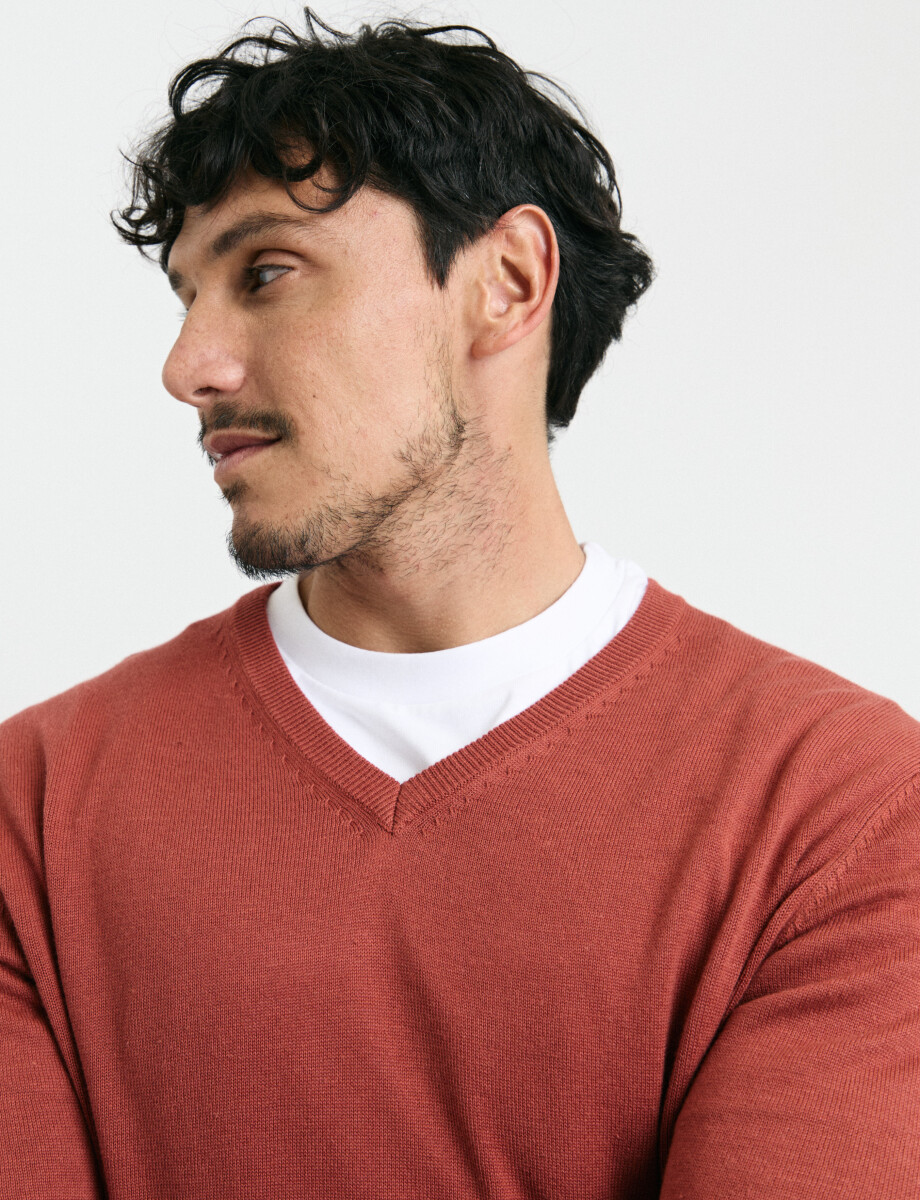 470313 SWEATER V HARRINGTON URBAN Naraja Melange