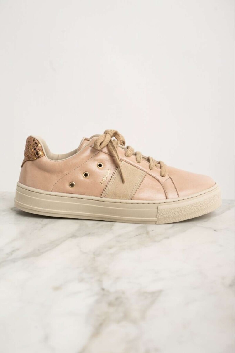 Zapatilla Cuero - Rosa Viejo 