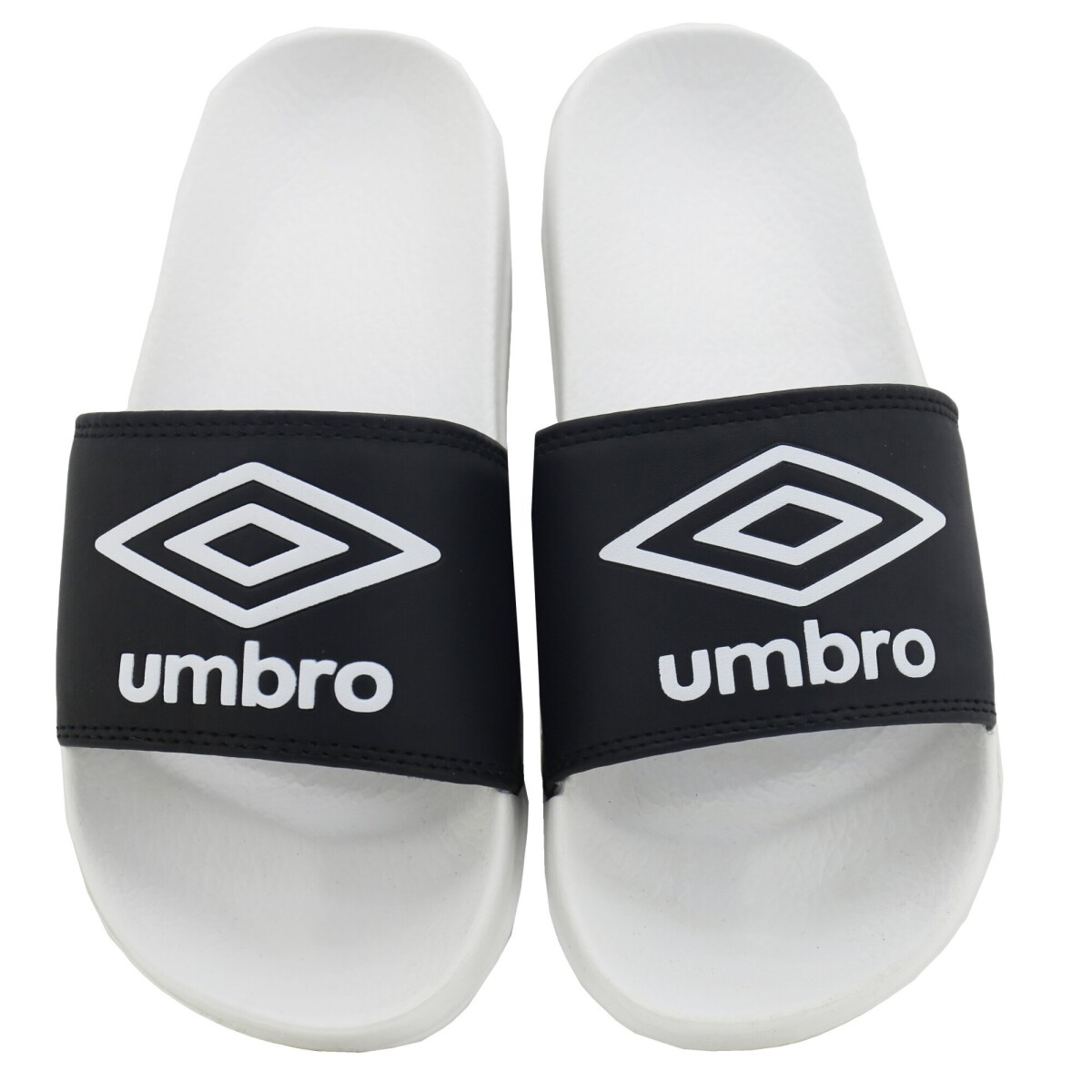Chanclas Infantiles Umbro Locker Room - Negro - Blanco 