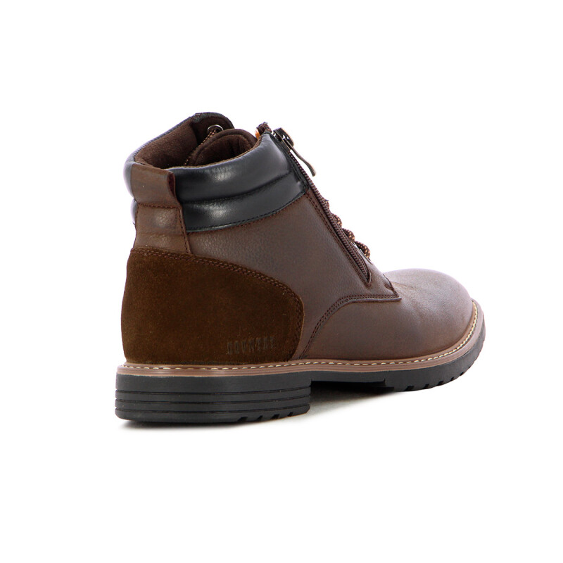 Country Calzado Bota Casual Hombre Acordonado C/cierre - Cafe Cafe