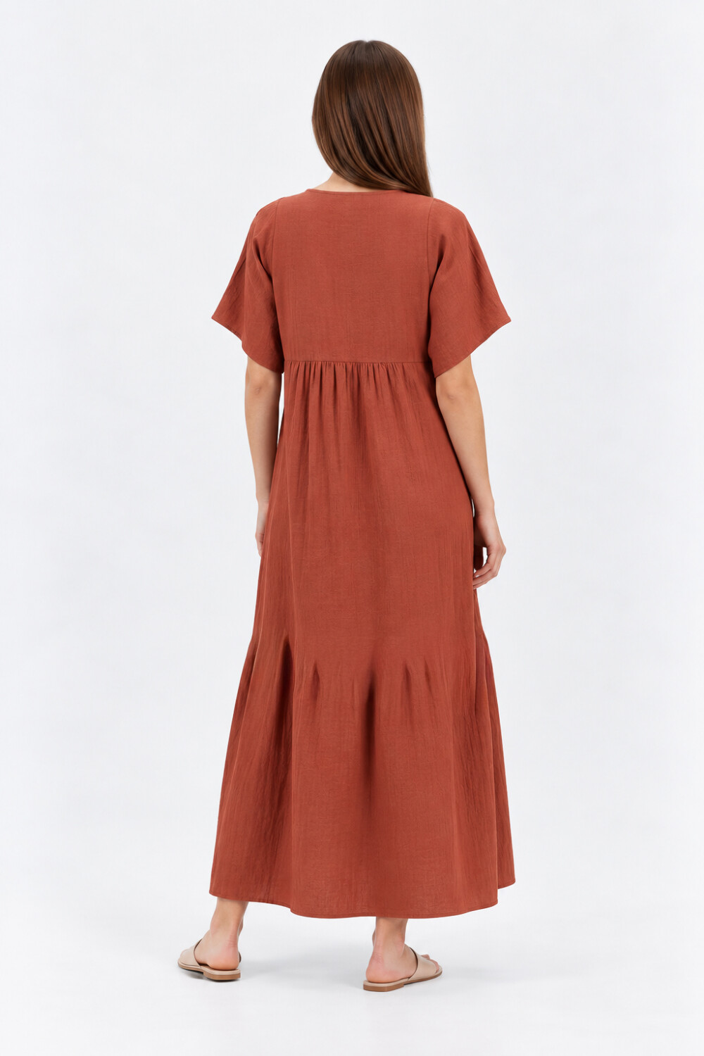 Vestido Vonina Terracota