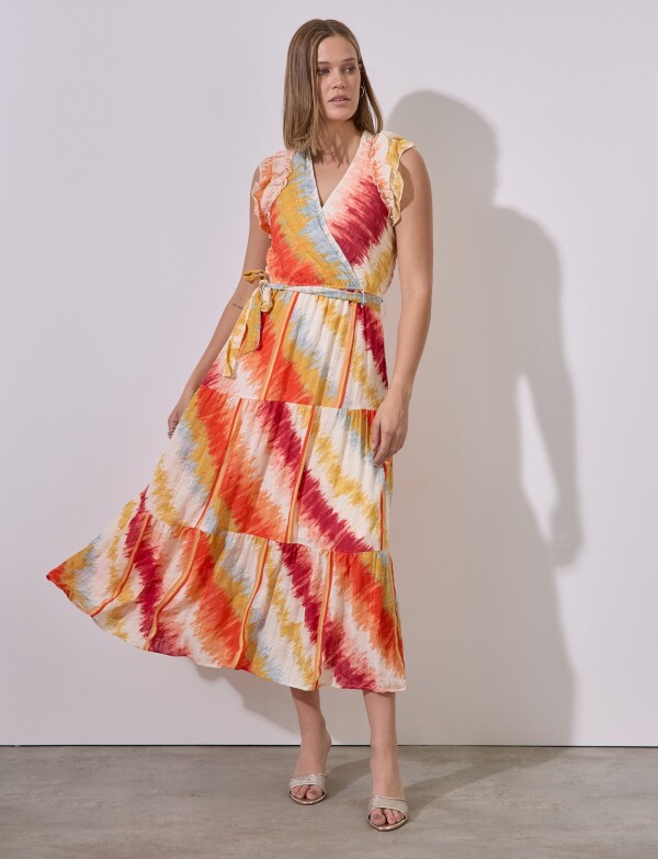 Vestido Sunset MULTI/ANARANJADO