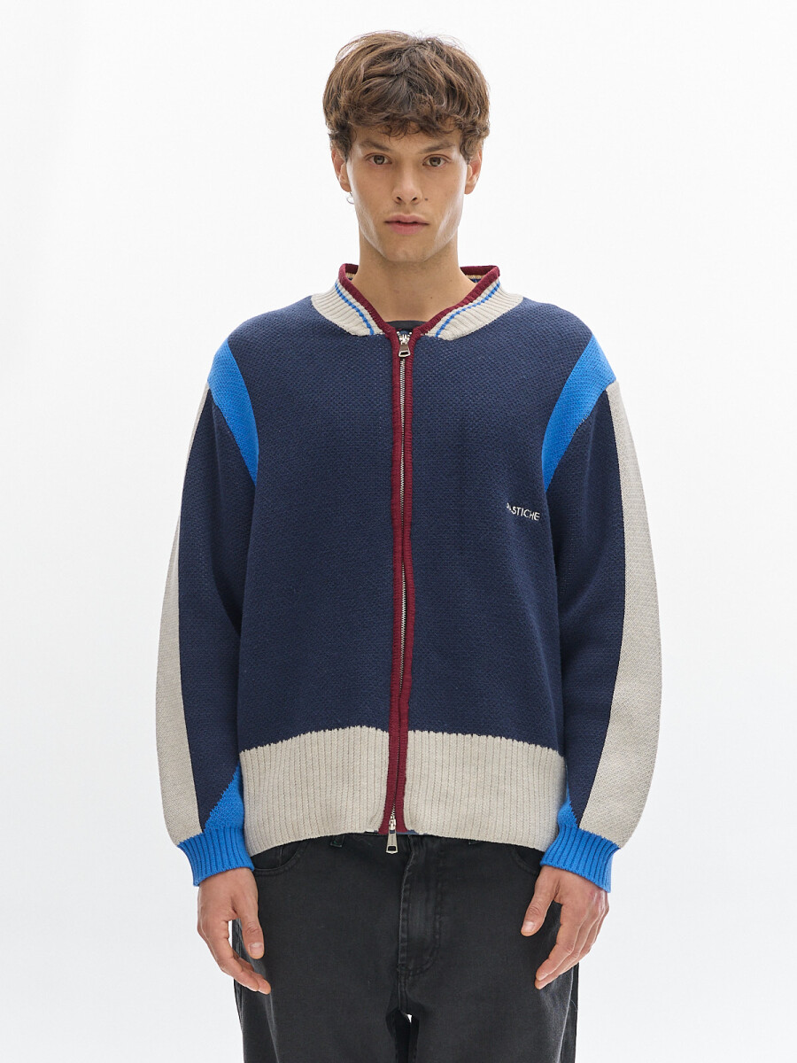 Campera Tejida Alaska - Azul 