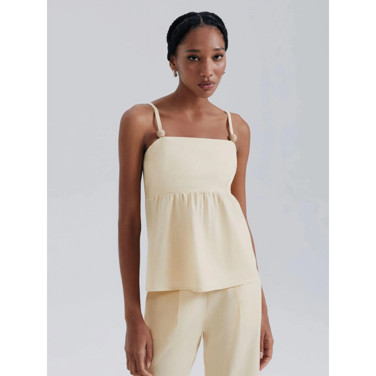 BLUSA MM FEM - AMARELO CLARO 